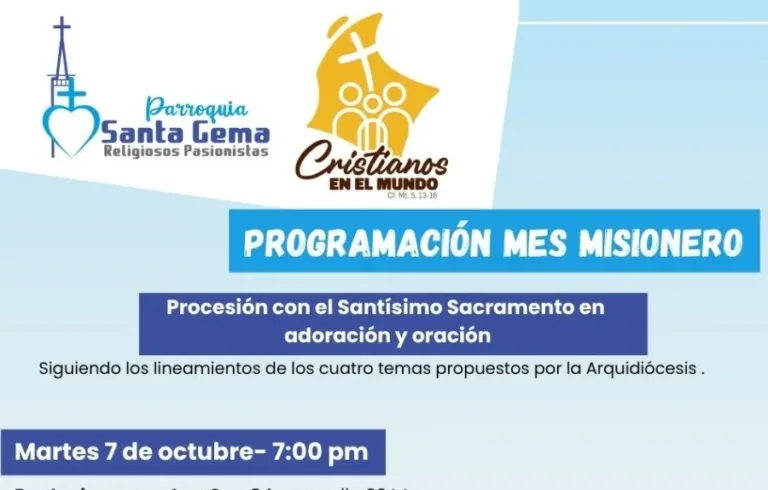 Programación mes Misionero